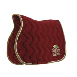 Tapis de selle EQUITHÈME "Polyfun" - Les Sabots en'Joué - Bordeaux - 204444