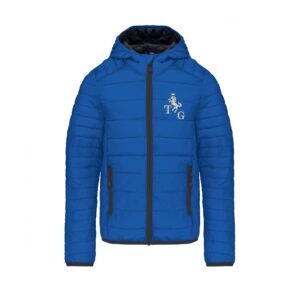 DOUDOUNE AVEC MANCHES ET CAPUCHE (enfant) - Team guimiot - Bleu roi - K6112