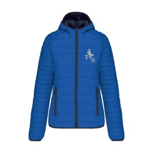 DOUDOUNE AVEC MANCHES ET CAPUCHE (femme) - Team guimiot - Bleu roi - K6111