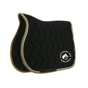 Tapis de selle EQUITHÈME "Polyfun" - Club Hippique Alpin Serre-Ponçon - Noir - 204444