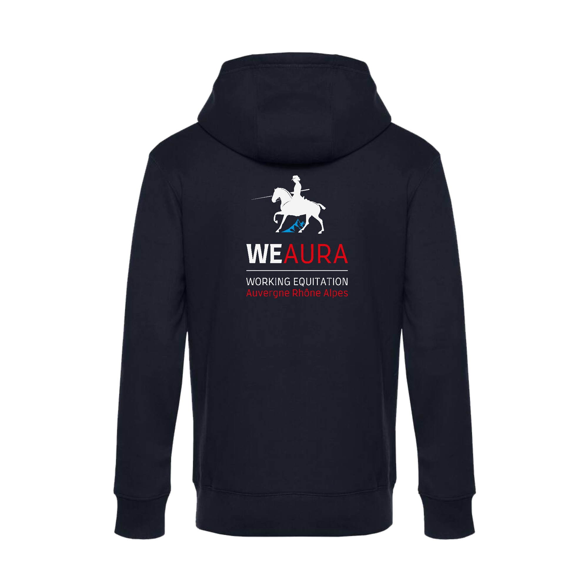 SWEAT ZIPPÉ (Homme) - WE AURA - Navy - BCU03K – Image 3