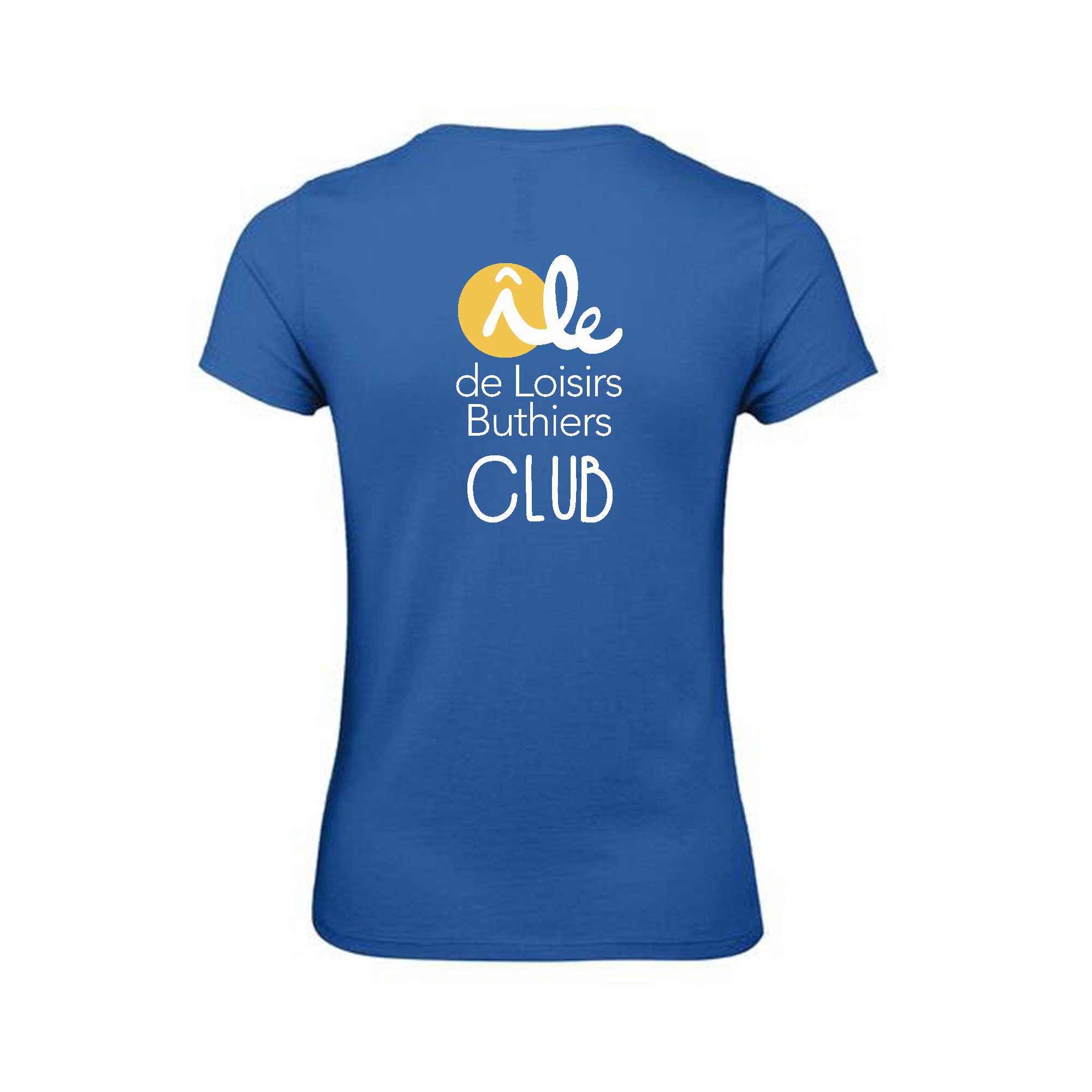 T-SHIRT (femme) - ile de loisirs de Buthiers - Bleu roi - BC04T – Image 3