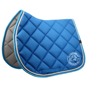 Tapis de selle EQUITHÈME - Classic - Les Ecuries de Captain Brown – bleu roi - 204773