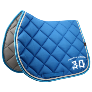 Tapis de selle EQUITHÈME - Classic - Poney club le Toupet – bleu roi - 204773