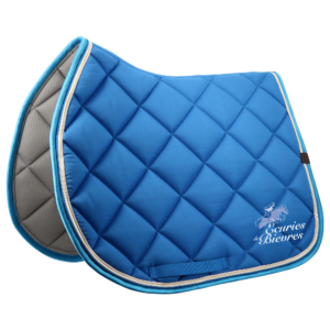 Tapis de selle EQUITHÈME - Classic - Écuries de Bievres - Bleu roi - 204773