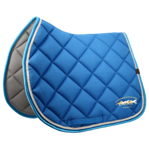 Tapis de selle EQUITHÈME - Classic - Centre équestre de la Vallée - Bleu roi - 204773