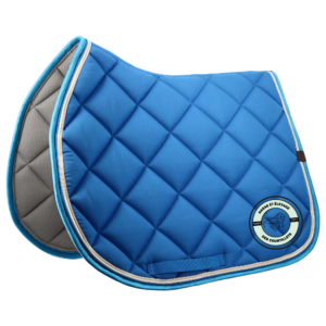 Tapis de selle EQUITHÈME - Classic - Haras des Courtillets - Bleu roi - 204773