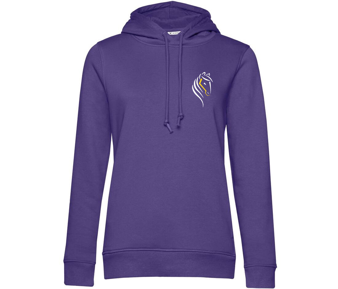 SWEAT A CAPUCHE (femme) – Régie Municipale centre équestre le Deven - Violet - BCW34B