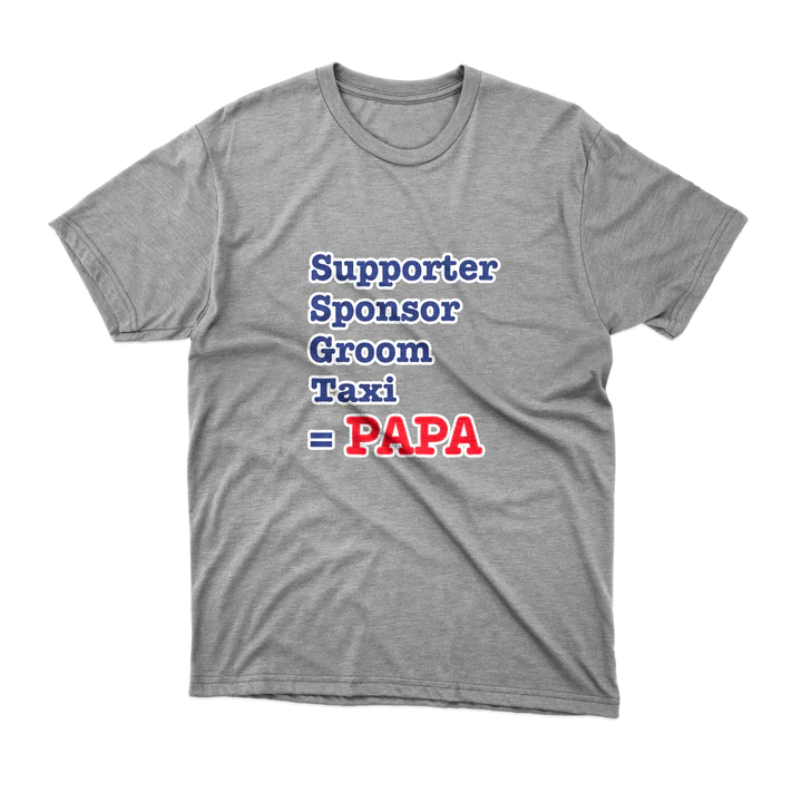 T-SHIRT - Supporter, Sponsor ... = PAPA - Blagapart18 – Image 3