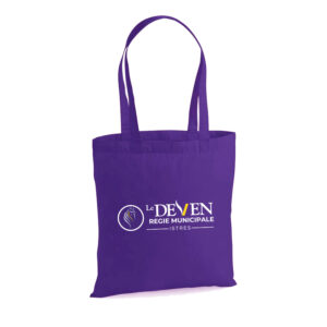 TOTE BAG - Régie Municipale centre équestre le Deven - Violet - WM101