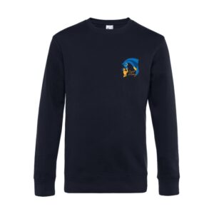 SWEAT COL ROND (enfant) - CAVAL' D'ESSEY - Navy - ID332K