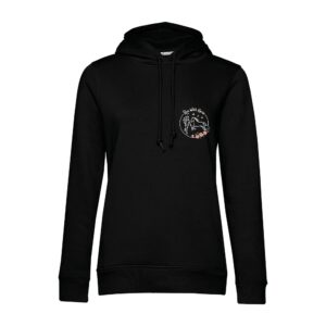 SWEAT A CAPUCHE (femme) – Run With Horse - Noir - BCW34B