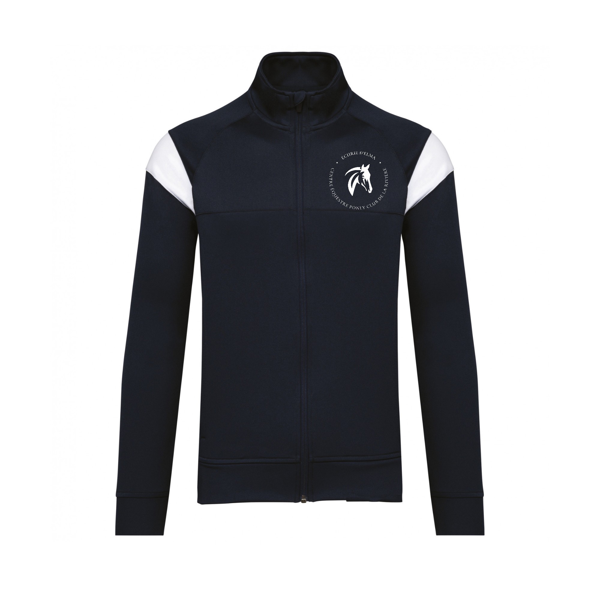 Veste de survêtement zippée (enfant) - ECURIES D'ELMA - Navy - PA391