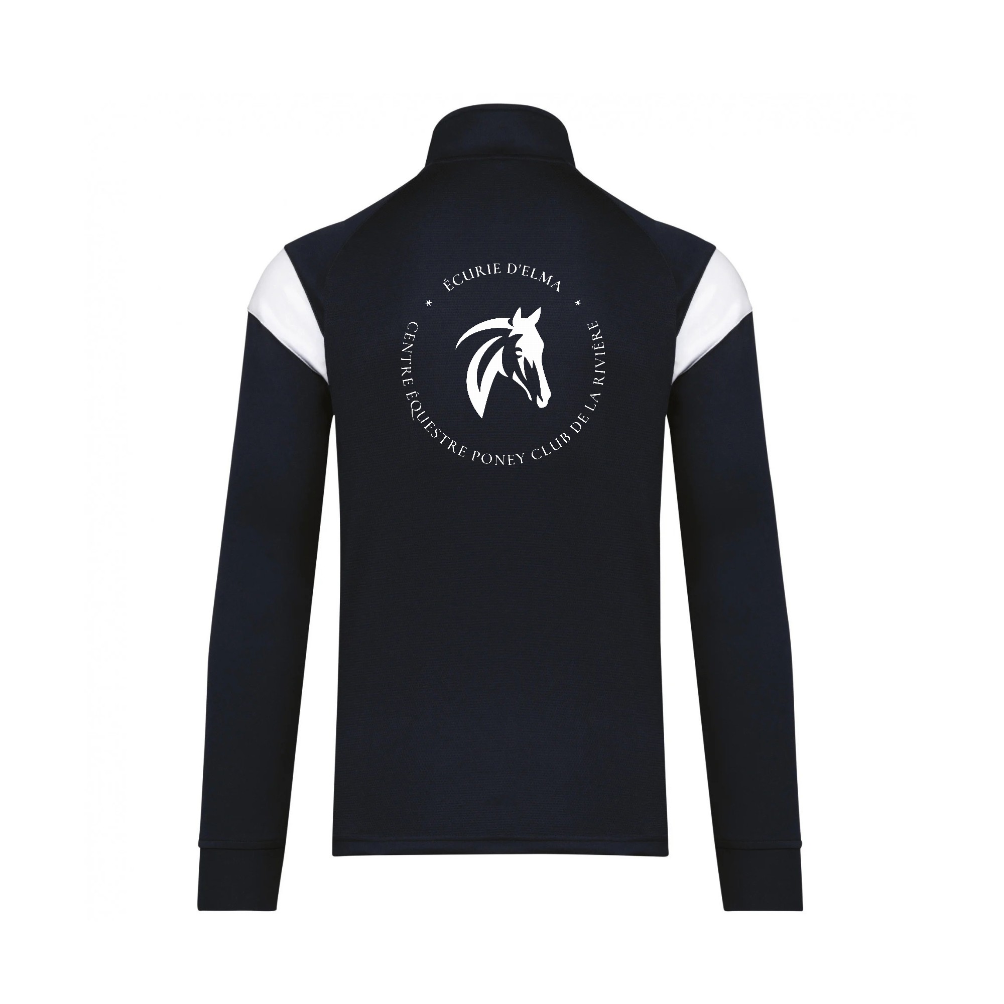 Veste de survêtement zippée (enfant) - ECURIES D'ELMA - Navy - PA391 – Image 2