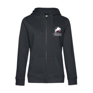 SWEAT ZIPPÉ (femme) - Pawelec stables - Gris Anthracite - BCW03Q
