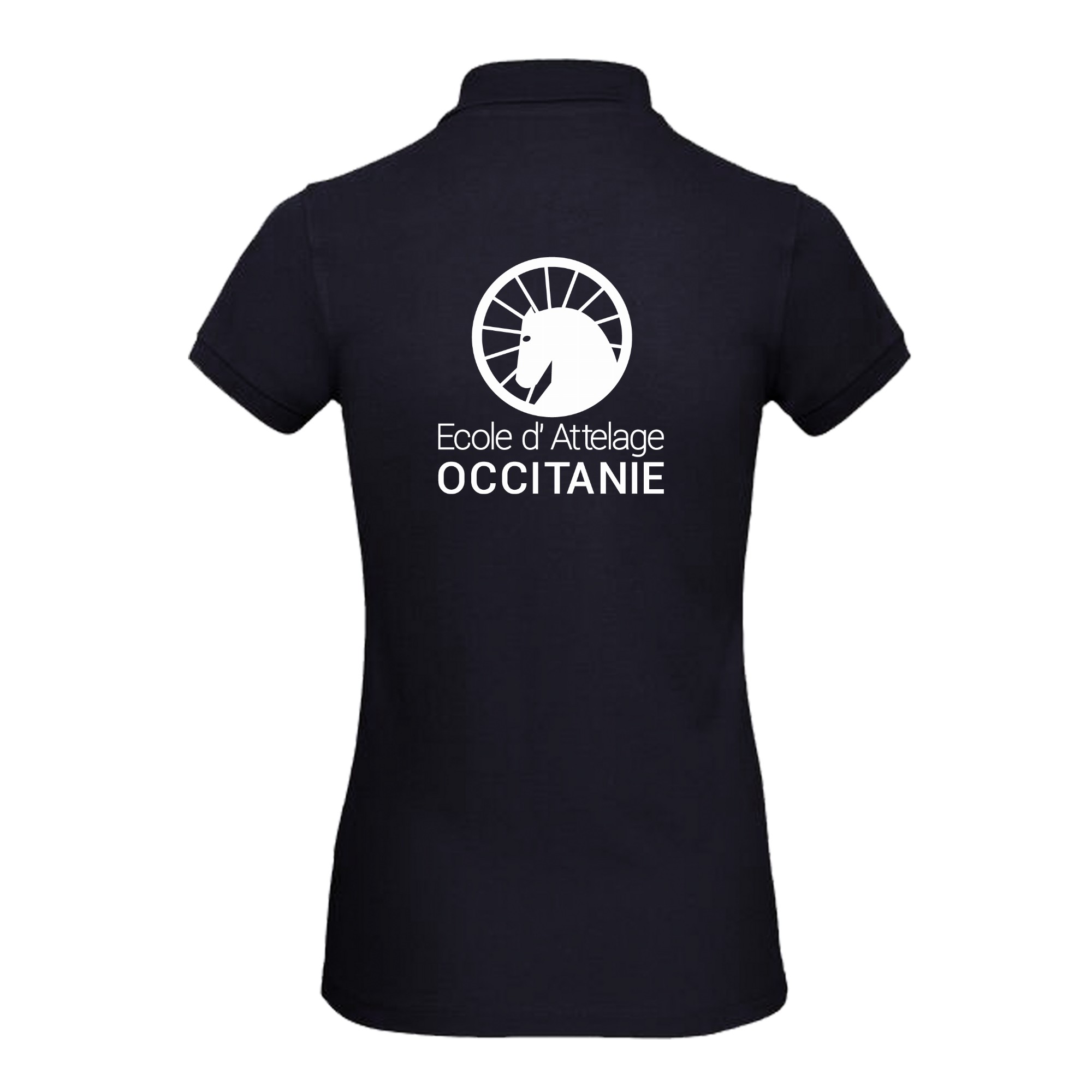 Polo premium (femme) - Randonnées EQUITable - Navy - BCW463 – Image 3