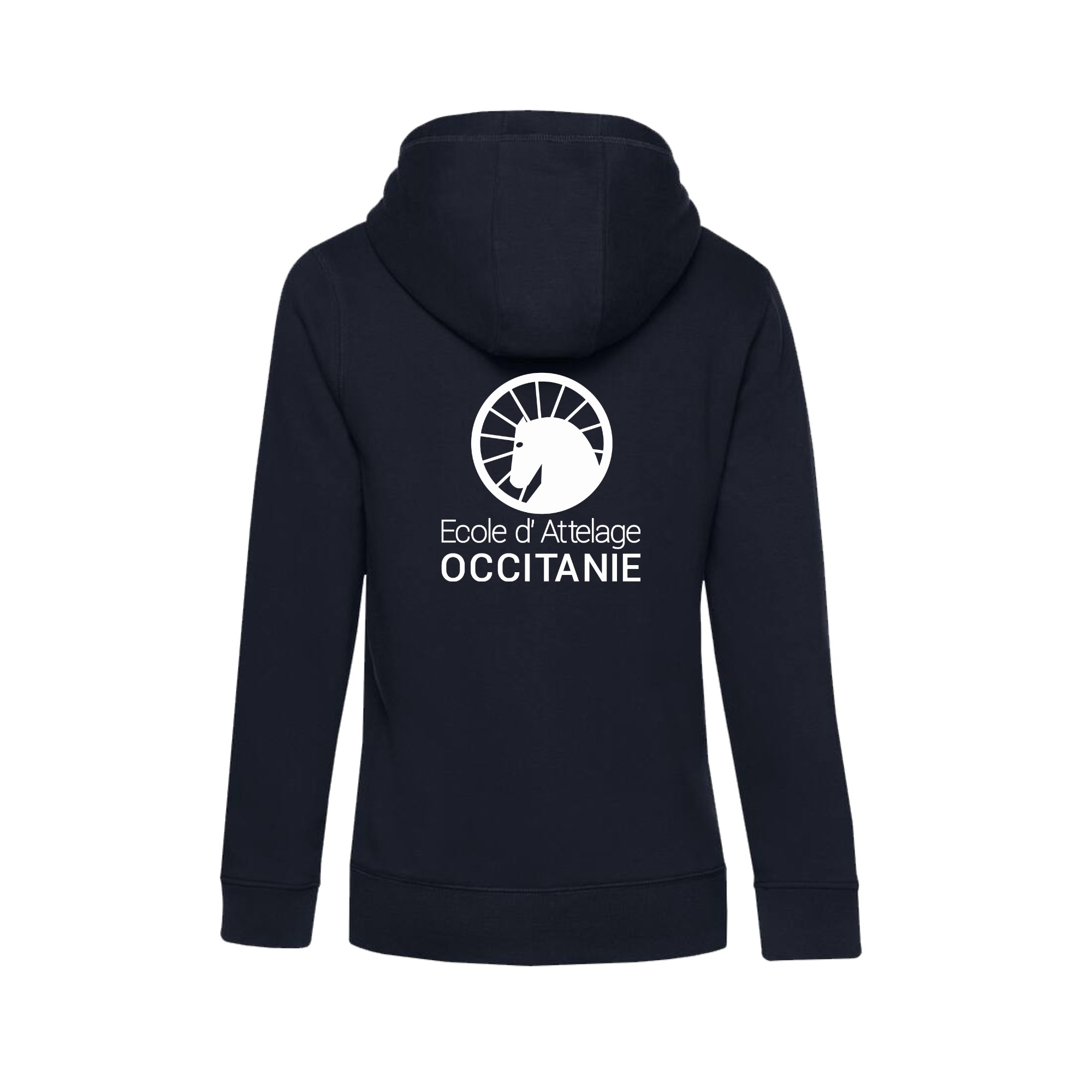 SWEAT ZIPPÉ (femme) - Randonnées EQUITable - Navy - BCW03Q – Image 3