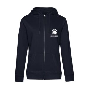 SWEAT ZIPPÉ (femme) - Randonnées EQUITable - Navy - BCW03Q
