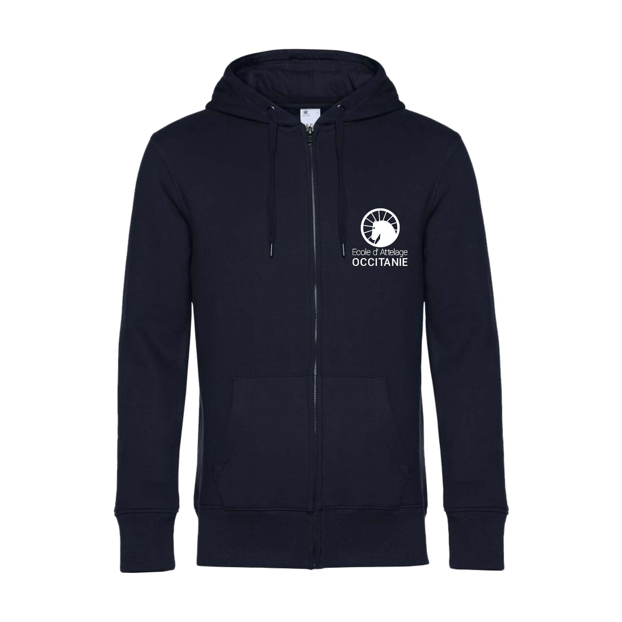 SWEAT ZIPPÉ (Homme) - Randonnées EQUITable - Navy - BCU03K – Image 4