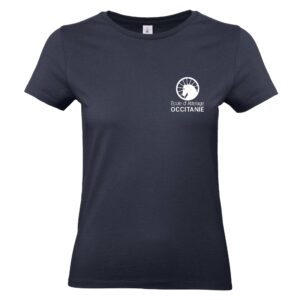 T-Shirt Bio Premium (femme) - Randonnées EQUITable - Navy - BC049