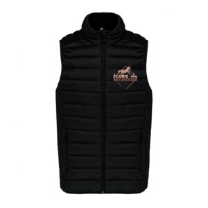 DOUDOUNE SANS MANCHES (femme) - Ecurie des Mouresses - Noir - K6114