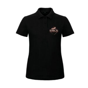 Polo premium (femme) - Ecurie des Mouresses - Noir - BCW463