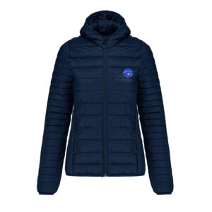 DOUDOUNE AVEC MANCHES ET CAPUCHE (femme) - Ecurie Sophie Dechoux - Navy - K6111