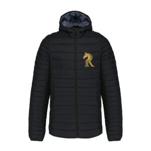 DOUDOUNE AVEC MANCHES ET CAPUCHE (homme) - Elevage Rohirrim - Noir - K6110