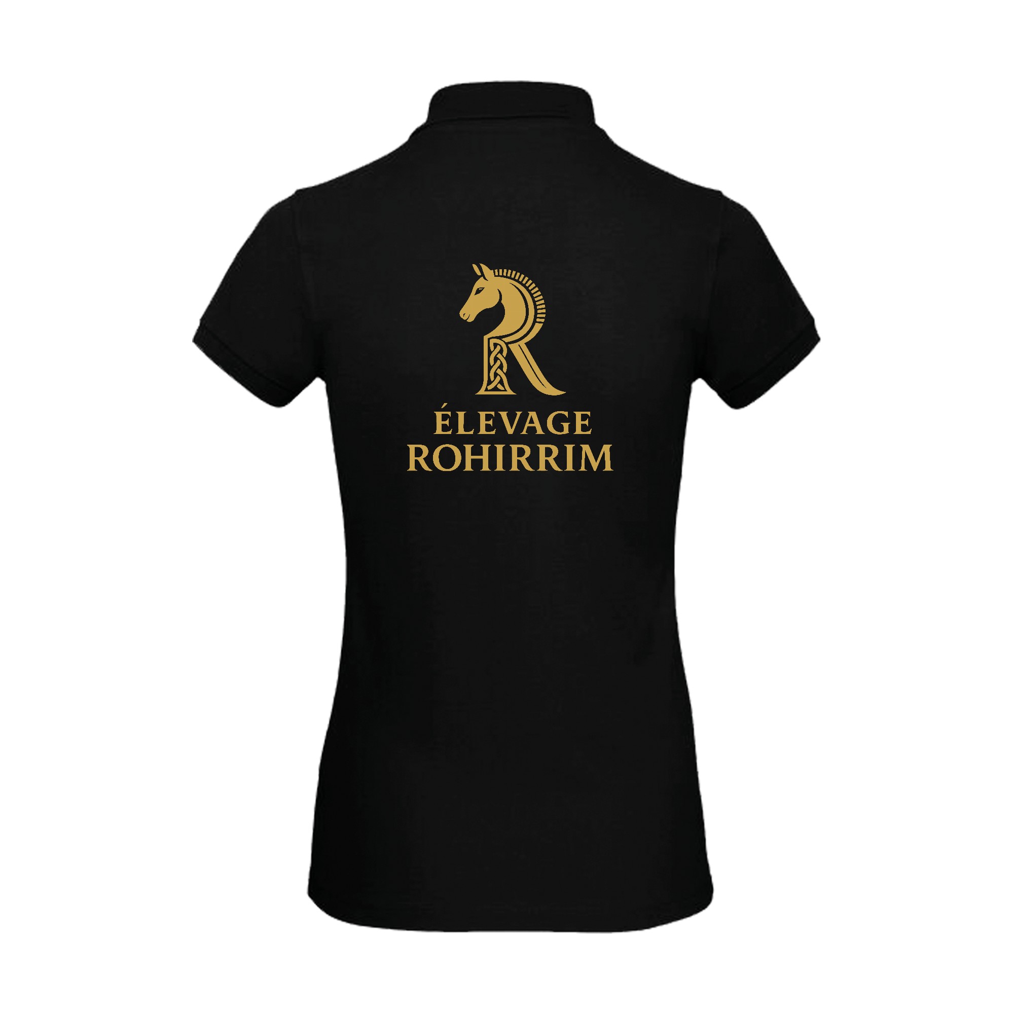 Polo premium (femme) - Elevage Rohirrim - Noir - BCW463 – Image 2
