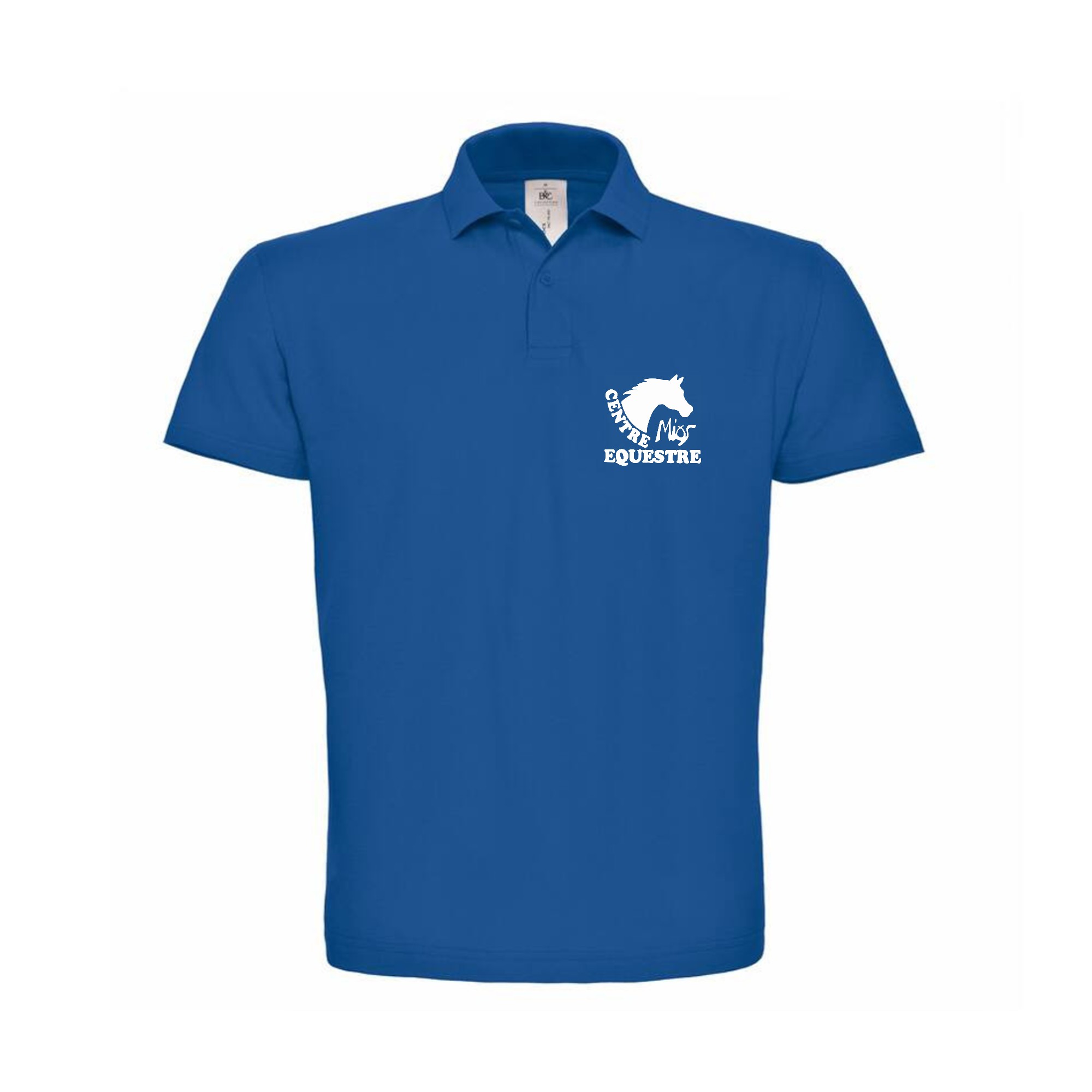 POLO (homme) - CENTRE EQUESTRE DE MIOS - Bleu roi - BCID1