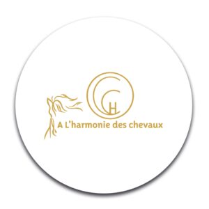 STICKER ROND - À l'Harmonie des chevaux - STI001