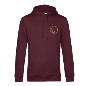 SWEAT A CAPUCHE (homme) - À l'Harmonie des chevaux - Bordeaux - BCU33B