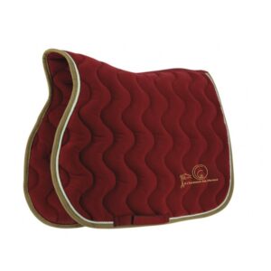 Tapis de selle EQUITHÈME "Polyfun" - À l'Harmonie des chevaux - Bordeaux - 20444