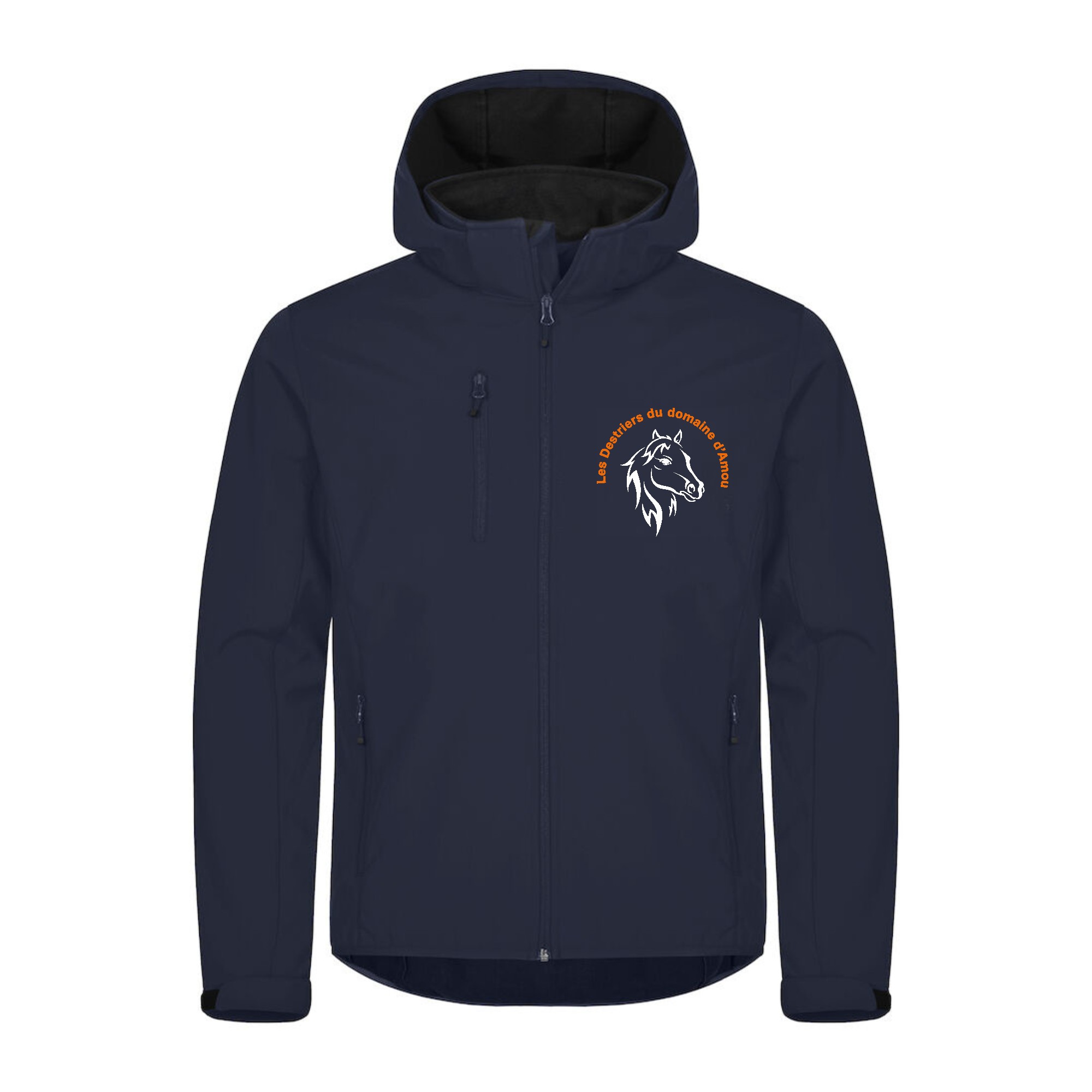 SOFTSHELL "Classic" (homme) - LES DESTRIERS DU DOMAINE D'AMOU - Navy - 0200912