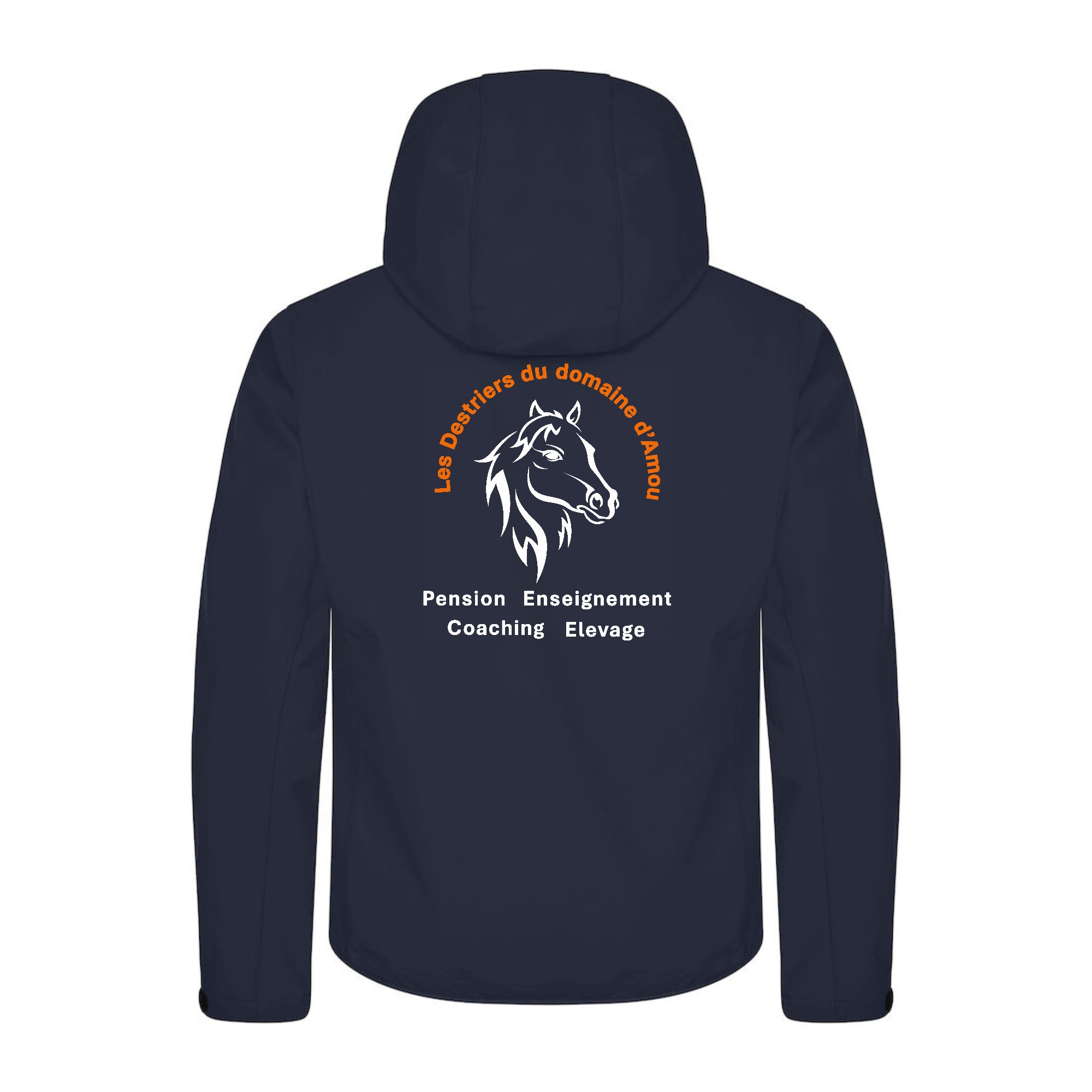 SOFTSHELL "Classic" (homme) - LES DESTRIERS DU DOMAINE D'AMOU - Navy - 0200912 – Image 3