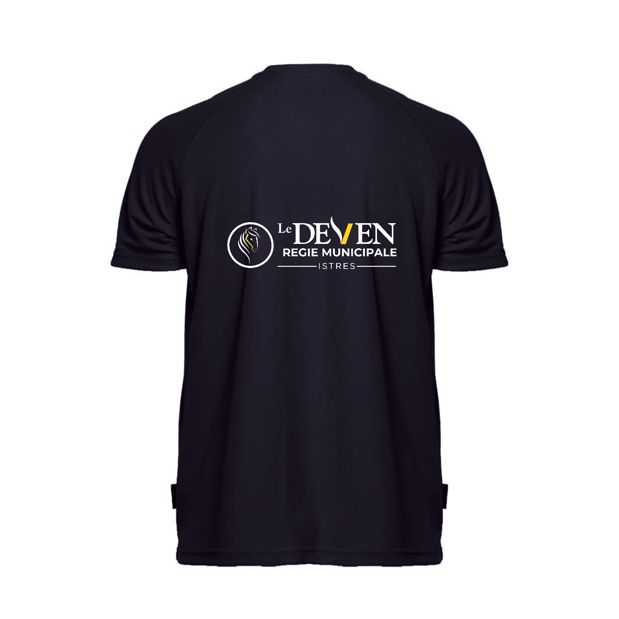 T-Shirt respirant (enfant) - Régie Municipale centre équestre le Deven - Navy - IB302 – Image 3