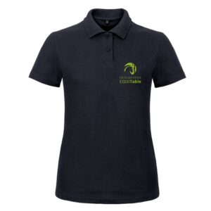 Polo premium (femme) - Randonnées EQUITable - Navy - BCW463