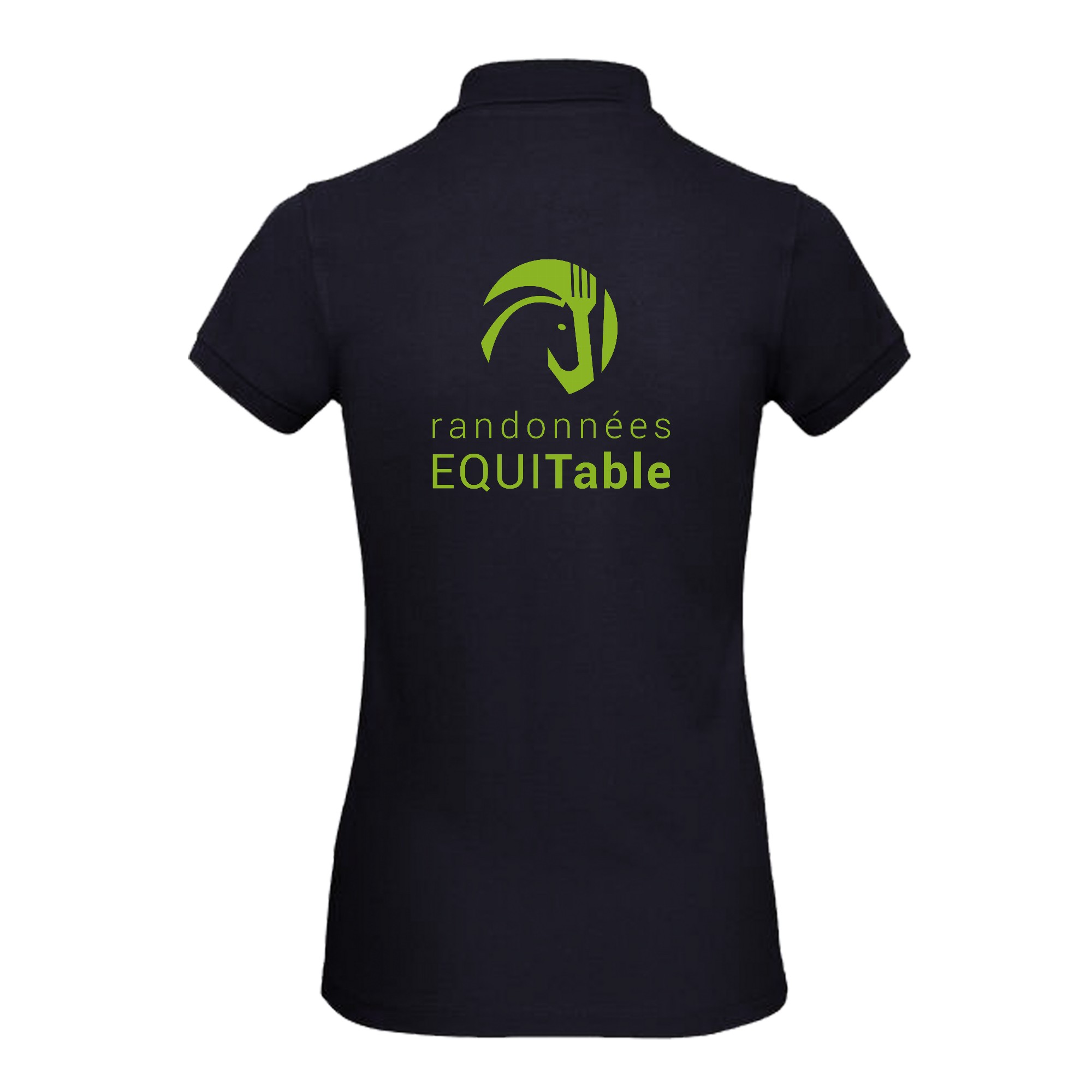 Polo premium (femme) - Randonnées EQUITable - Navy - BCW463 – Image 4