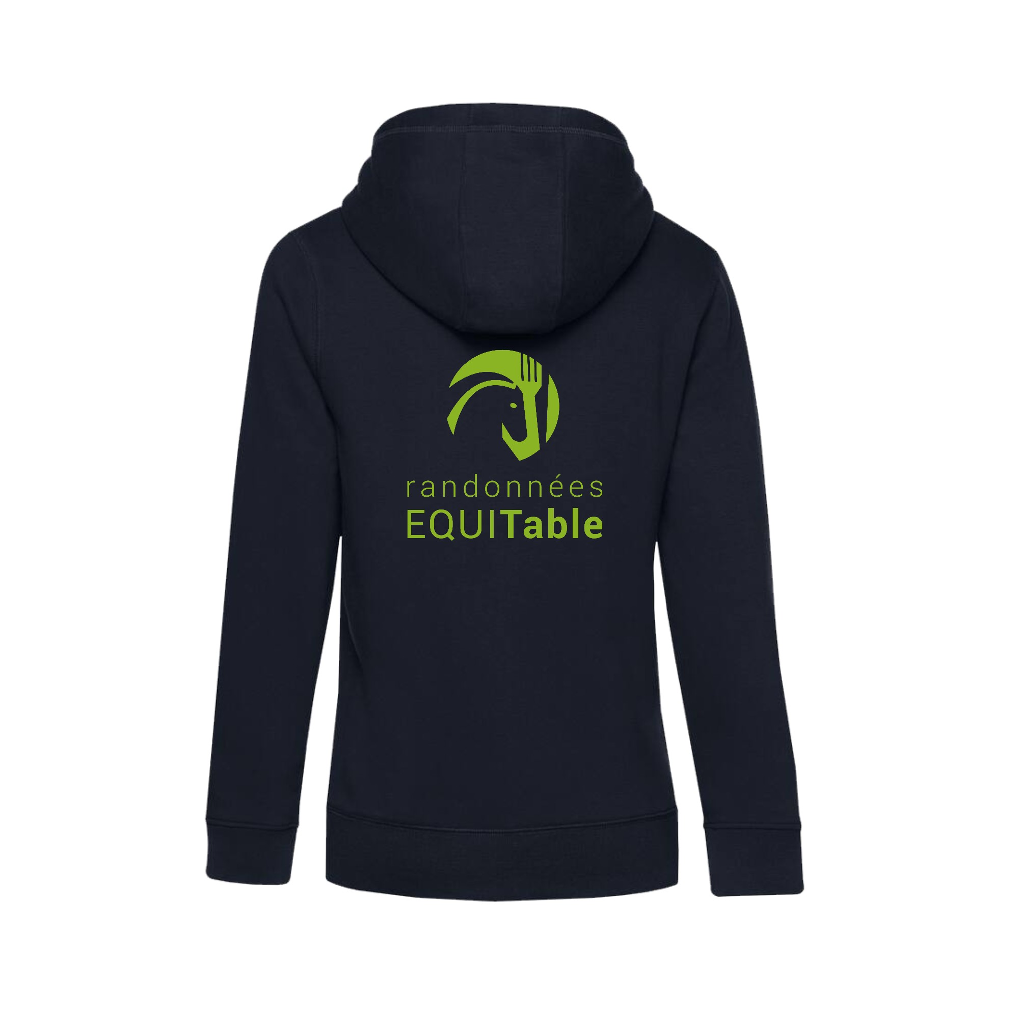 SWEAT ZIPPÉ (femme) - Randonnées EQUITable - Navy - BCW03Q – Image 4