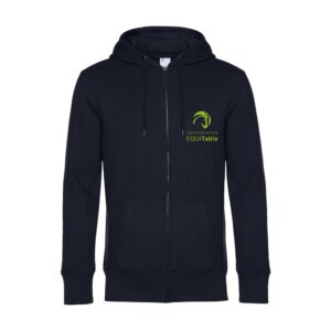 SWEAT ZIPPÉ (Homme) - Randonnées EQUITable - Navy - BCU03K