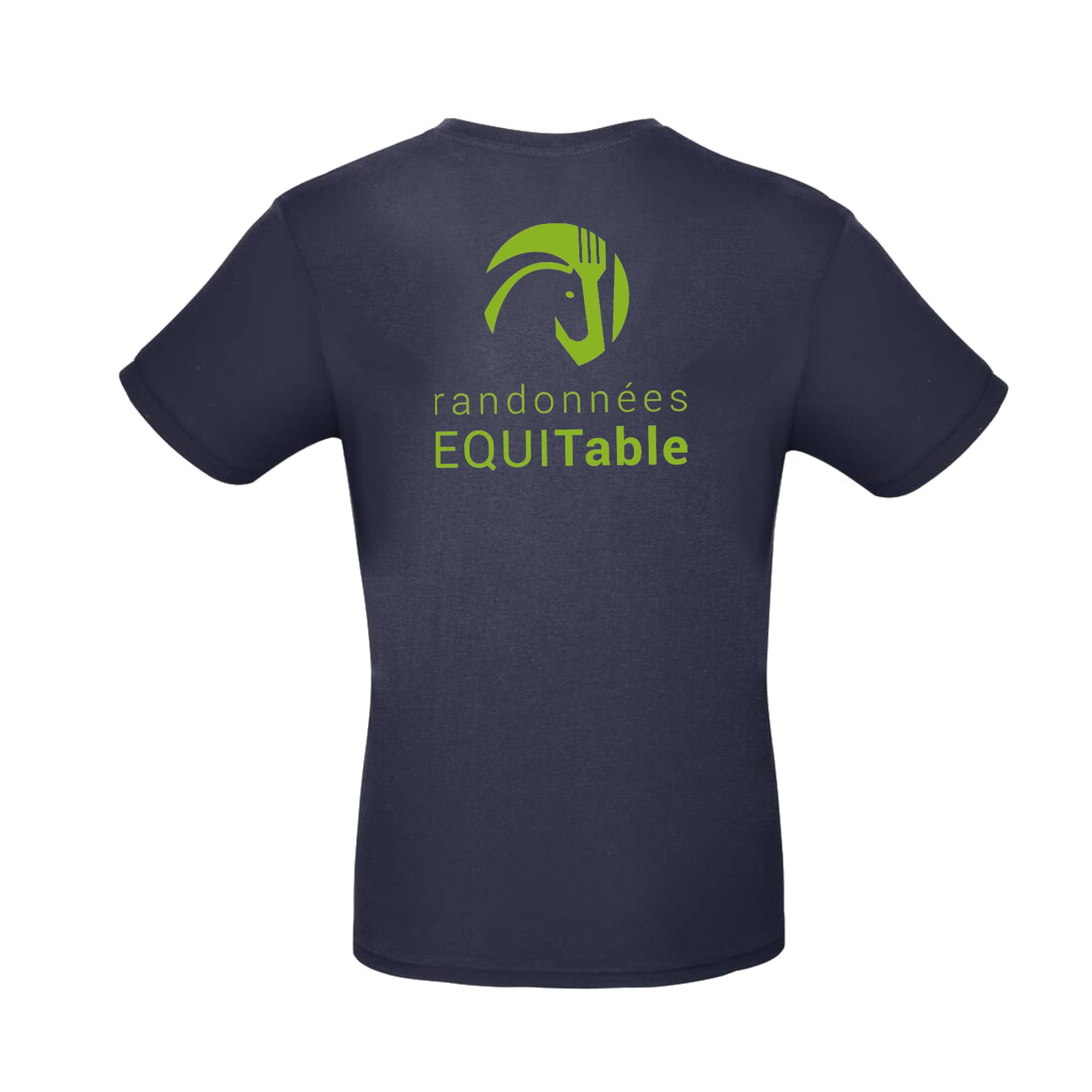 T-Shirt Bio Premium (homme) - Randonnées EQUITable - Navy - BC048 – Image 5