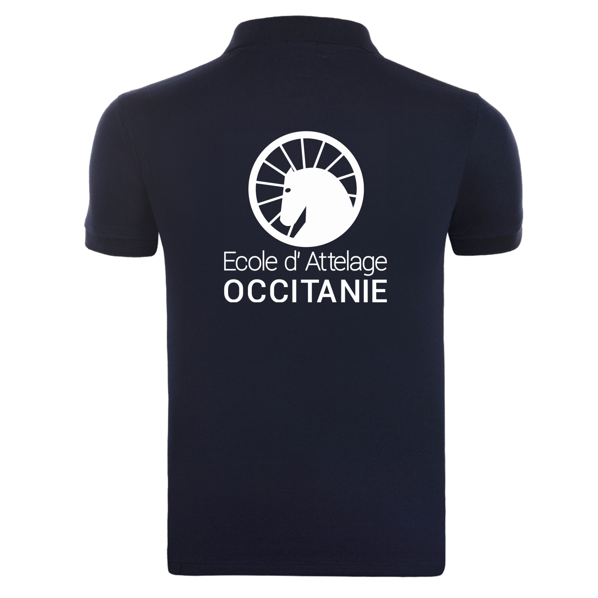Polo premium (homme) - Randonnées EQUITable - Navy - BCU426 – Image 2