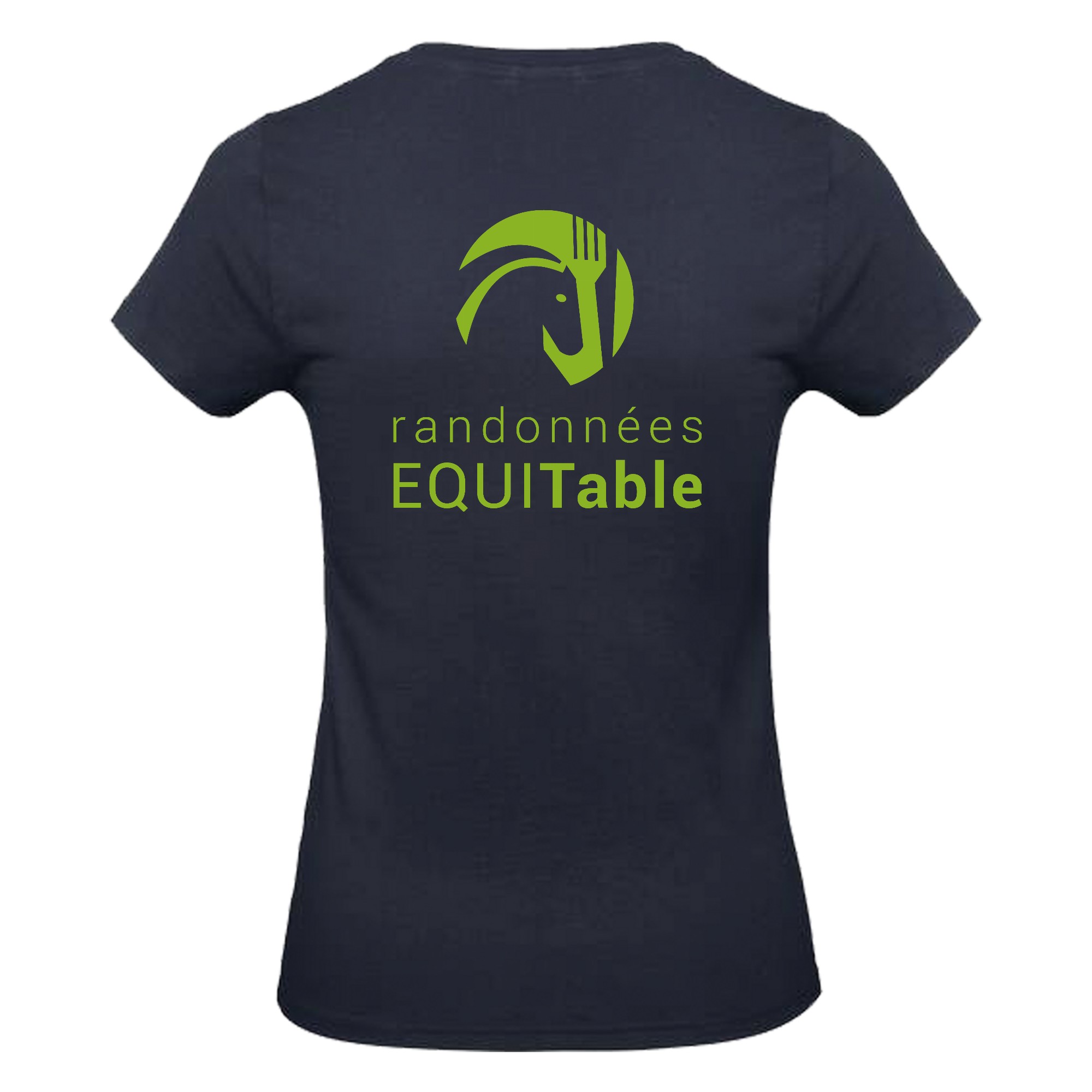 T-Shirt Bio Premium (femme) - Randonnées EQUITable - Navy - BC049 – Image 5