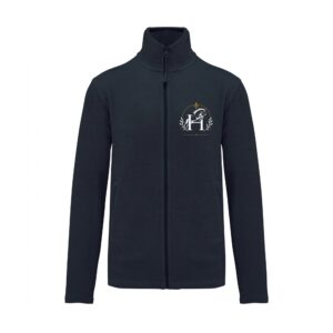 Veste micropolaire zippée (homme) – Haras des Herbues - Navy – K911