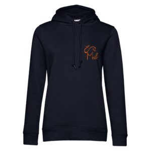 SWEAT A CAPUCHE (femme) – scea de meille - Navy - BCW34B