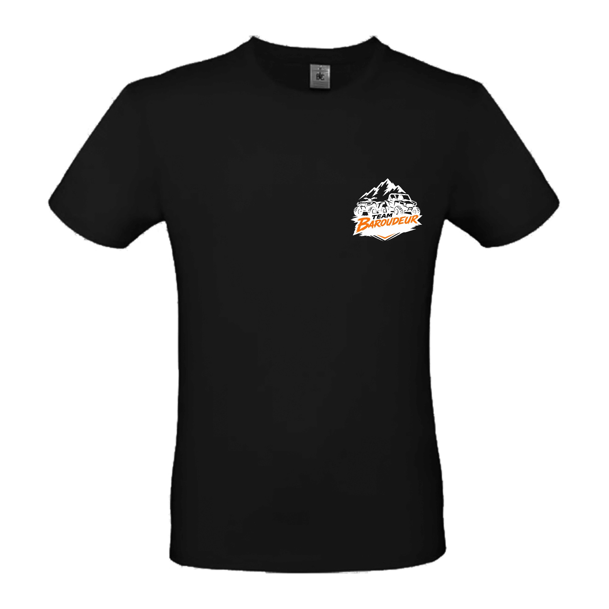 T-SHIRT (homme) - Team baroudeur quad & ssv-07 - Noir - BC03T