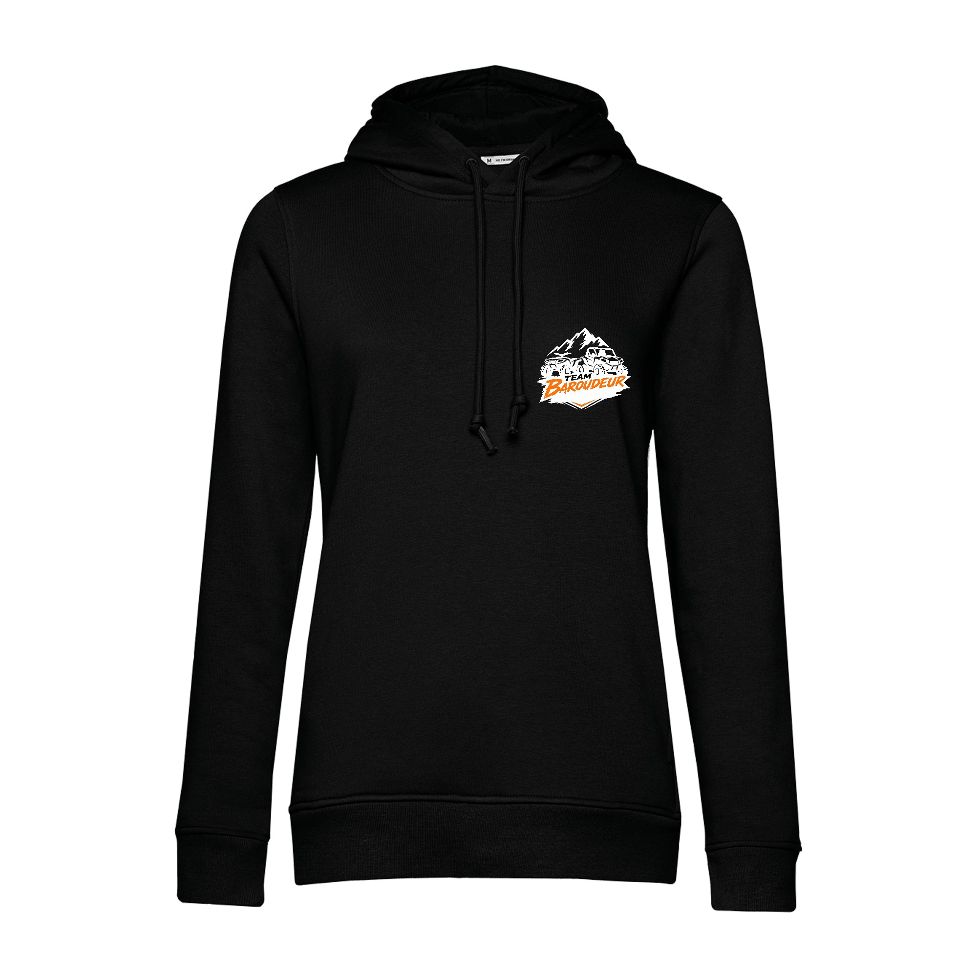 SWEAT A CAPUCHE (femme) – Team baroudeur quad & ssv-07 - Noir - BCW34B