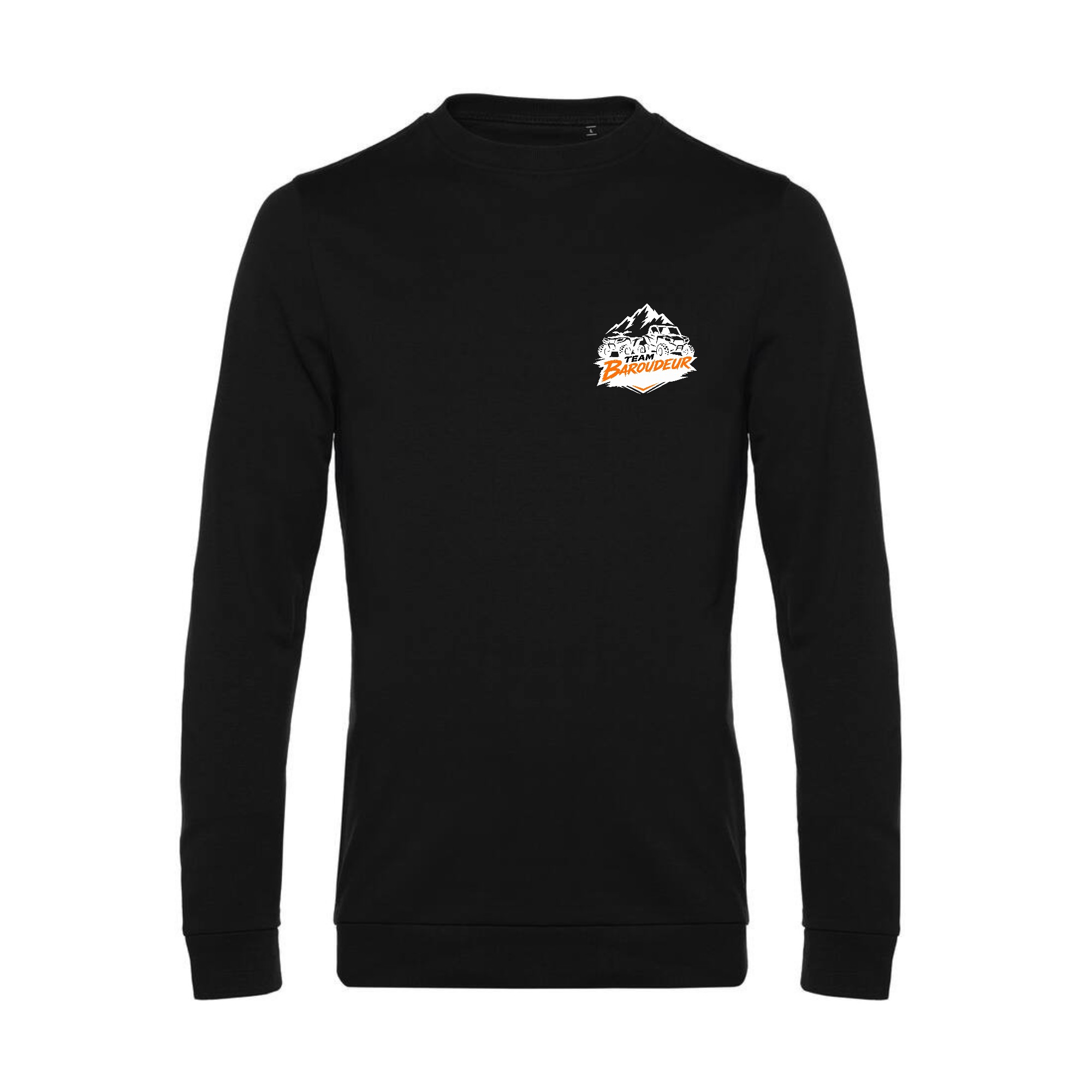 SWEAT COL ROND (homme) - Team baroudeur quad & ssv-07 - Noir - BCU01K