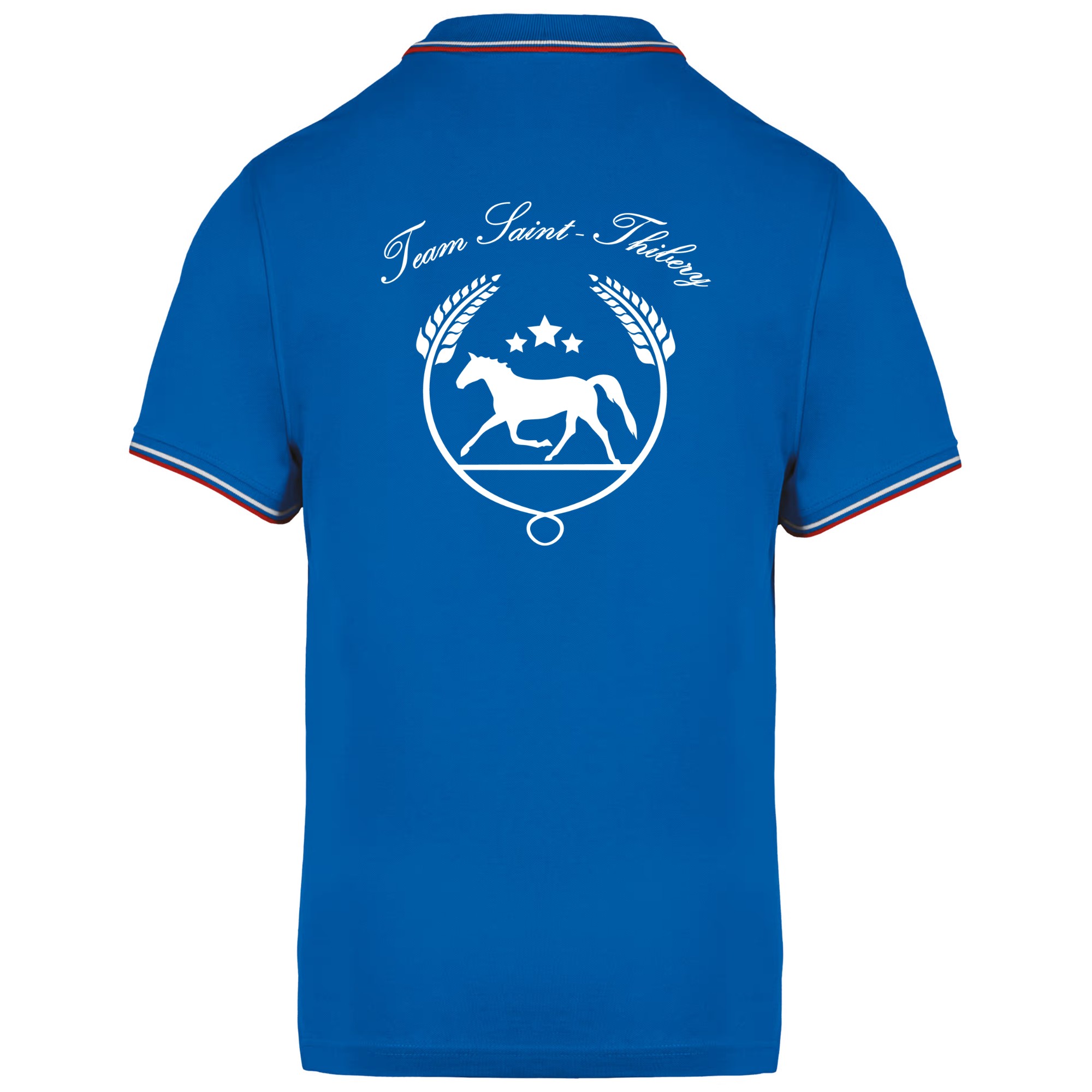 POLO (homme) - EARL Team Saint Thibery – Bleu roi - K250 – Image 2