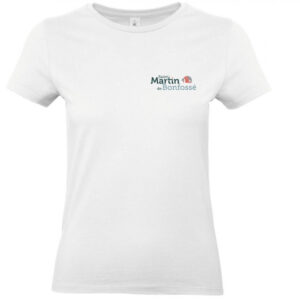T-SHIRT (femme) - Mairie de Saint Martin de Bonfosse - Blanc - BC04T